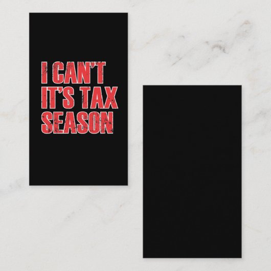 会計士税おもしろいシーズン引用文会計 名刺 (正面/裏面)