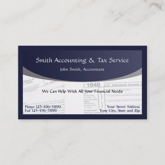 会計士税作成者名刺 名刺 (正面)