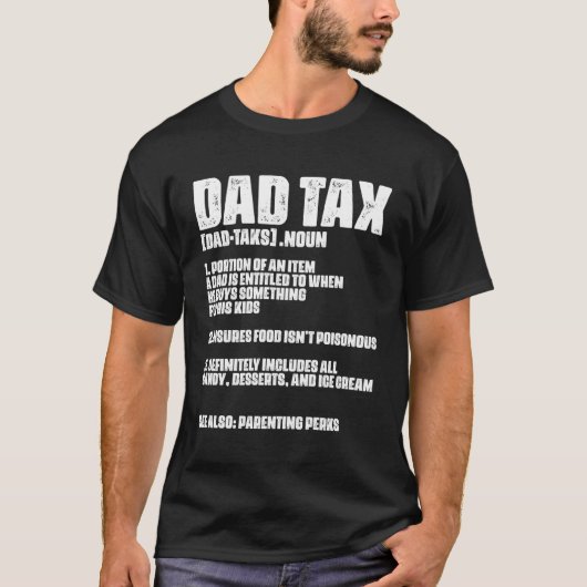 会計士税金パパ簿記者残高監査税 Tシャツ (正面)