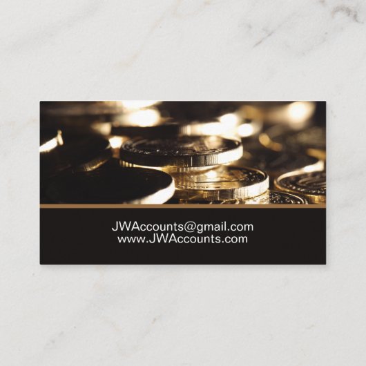 会計士簿記財務 名刺 (裏面)