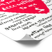 会計士美術おもしろい会計事務室 ポスター (角)