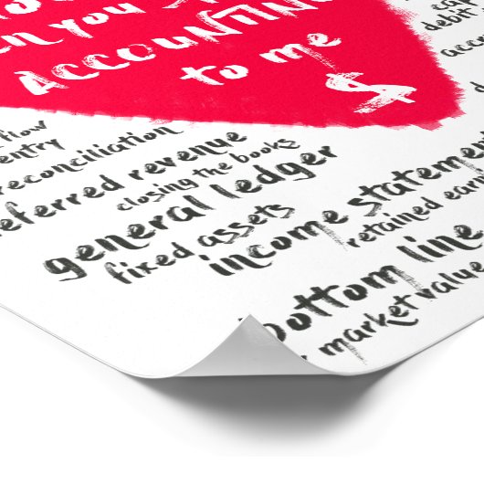 会計士美術おもしろい会計事務室 ポスター (角)