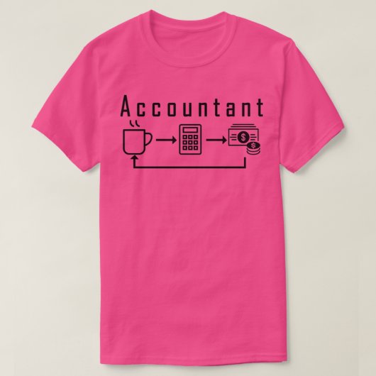会計士職業デザイン2 Tシャツ (デザイン正面)