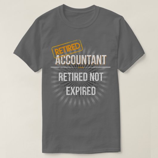 会計士退職したの退職ギフト Tシャツ (デザイン正面)