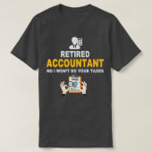 会計士退職したの退職 Tシャツ (デザイン正面)