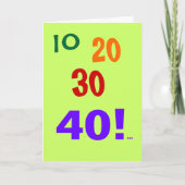 会計士40歳の誕生日40まだ会計CPA カード (正面)