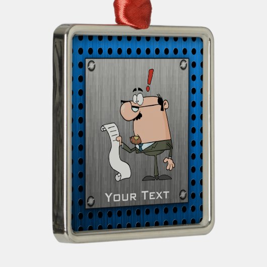 会計士;つや消しメタル – ルック メタルオーナメント (右)