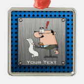 会計士;つや消しメタル – ルック メタルオーナメント (正面)