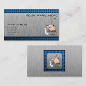 会計士;つや消しメタル – ルック 名刺 (正面/裏面)