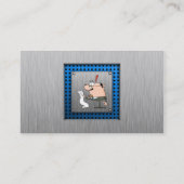 会計士;つや消しメタル – ルック 名刺 (裏面)