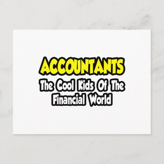 会計士…クール Kids of Financial World ポストカード (正面)