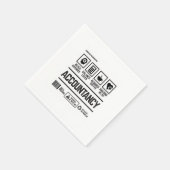 会計士 スタンダードカクテルナプキン (角)