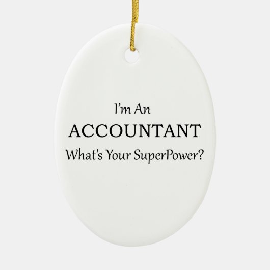 会計士 セラミックオーナメント (正面)