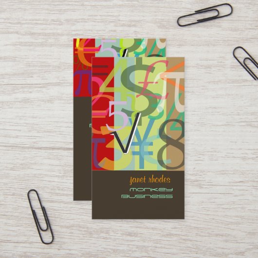 会計士、ファイナンシャル・アドバイザー 名刺 (正面/裏面インサイチュ)