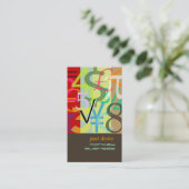 会計士、ファイナンシャル・アドバイザー 名刺 (スタンド正面)