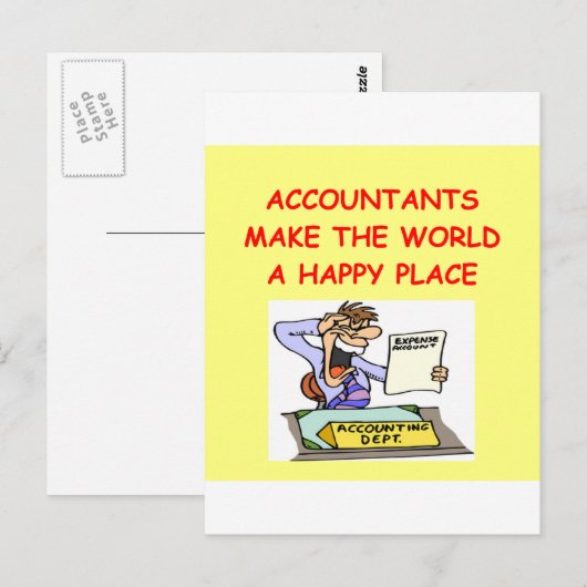 会計士 ポストカード (正面/裏面)