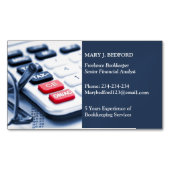 会計士 マグネット名刺 (正面)