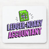 会計士 – 会計士おもしろい引用文 マウスパッド (正面)