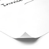 会計士、単線アート、文字と小さな色 ポスター (コーナー)