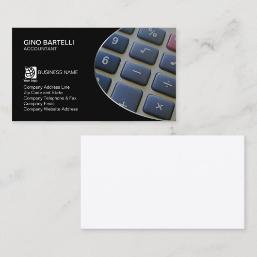 会計士 名刺 (正面/裏面)