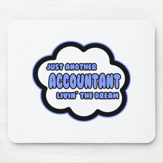 会計士…夢を見る マウスパッド (正面)