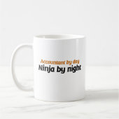 会計士(日別忍者別夜間) コーヒーマグカップ (左)