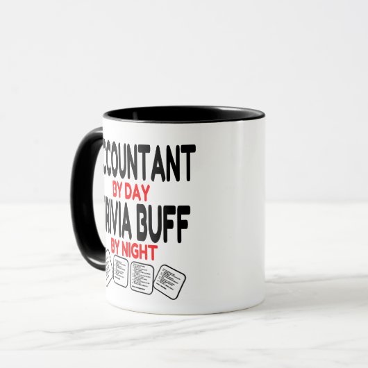 会計士(日) Trivia Buff by Night マグカップ (正面左)