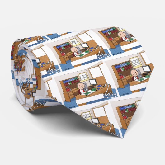 会計士、男性-パーソナライズな漫画のギフト ネクタイ (ロール)