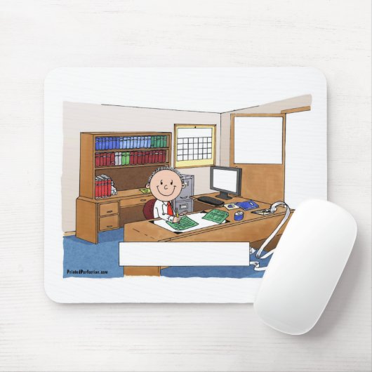 会計士、男性 – 漫画パーソナライズされたギフト マウスパッド (マウス)