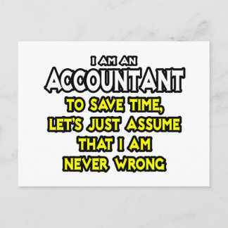 会計士…私が間違っていないと仮定 ポストカード