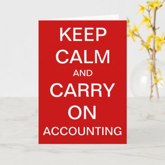 会計士 |誕生日 | Calm保会計 カード (黄色い花)