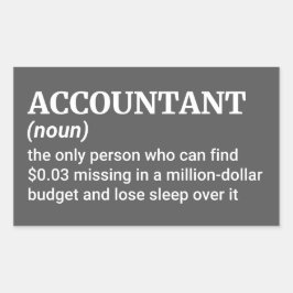 会計士：財務ミスを修正する人 長方形シール