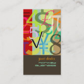 会計士、財務顧問 名刺 (正面)