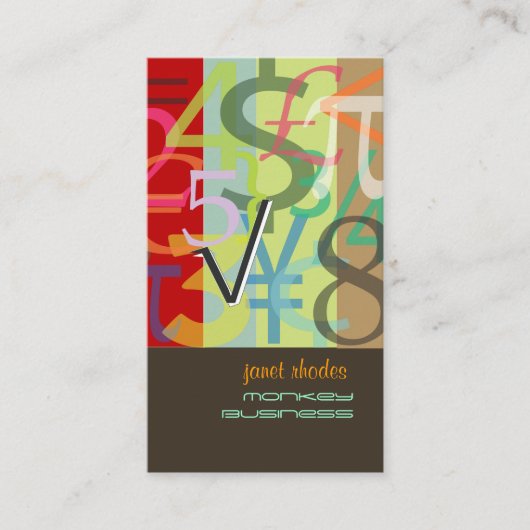 会計士、財務顧問 名刺 (正面)