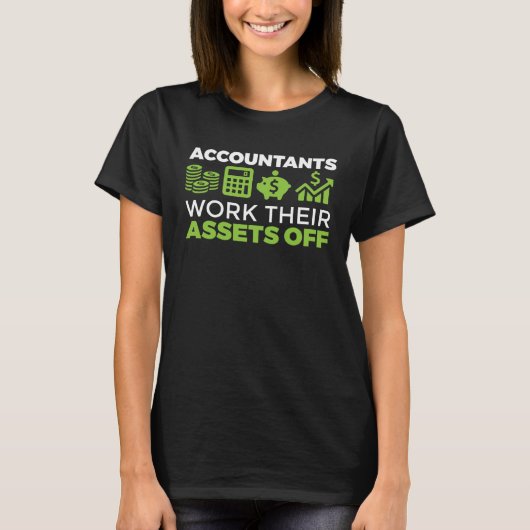 会計士 CPA 会計士が資産を駆使する Tシャツ (正面)