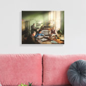 会計士 – The- Bookkeeping dept 1902 キャンバスプリント (インサイチュ (リビング))