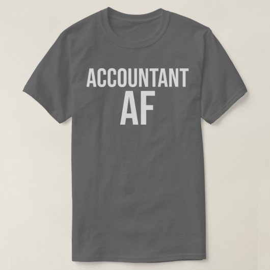 会計士Afおもしろい会計Cpaギフト Tシャツ (デザイン正面)