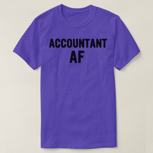 会計士AFギフトおもしろいアイディア Tシャツ (デザイン正面)