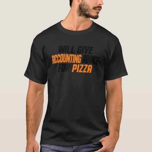 会計士Cpaおもしろいウィル与え会計アドバイス Tシャツ (正面)