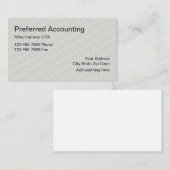 会計士CPAのデザイン 名刺 (正面/裏面)