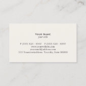 会計士CPAブラックリフェイクネンの名刺 名刺 (裏面)