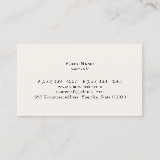 会計士CPAブラックリフェイクネンの名刺 名刺 (裏面)