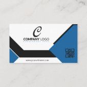 会計士CPAブルーとホワイト 名刺 (裏面)