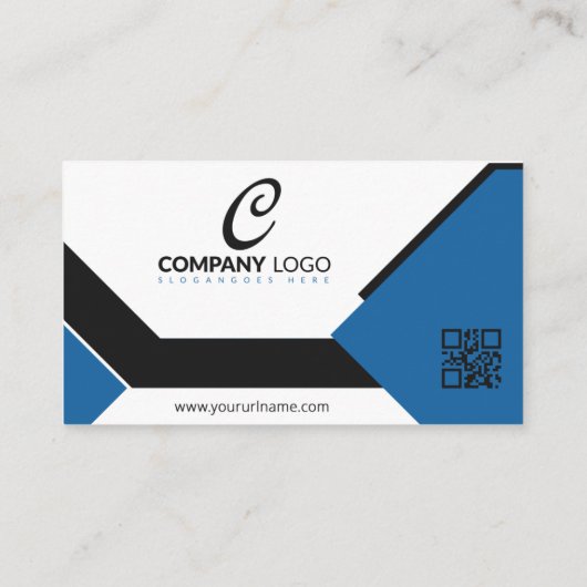 会計士CPAブルーとホワイト 名刺 (裏面)