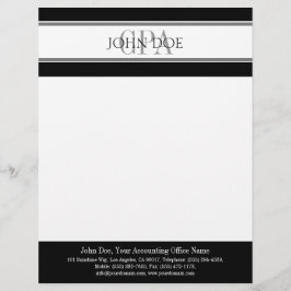 会計士CPAレターヘッドはBusinessCardに一致させます レターヘッド