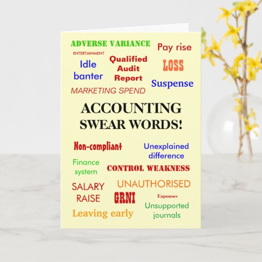 会計士CPA試験の合格おめでとうジョーク カード (黄色い花)