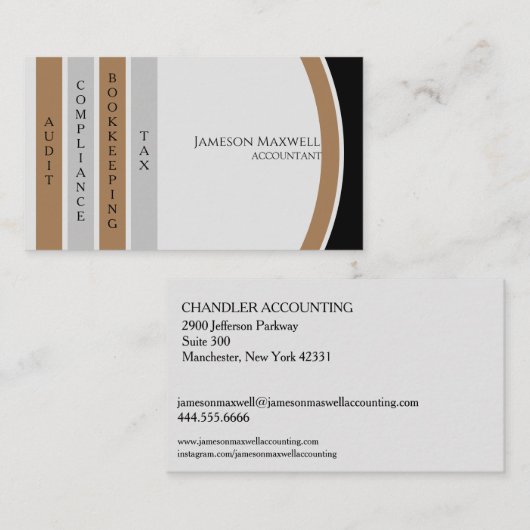 会計士CPA 名刺 (正面/裏面)