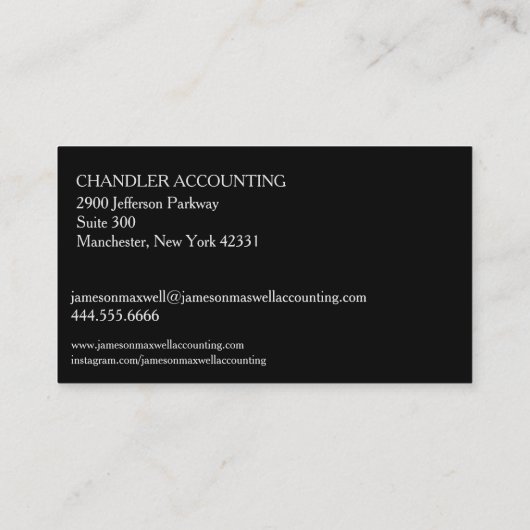 会計士CPA II 名刺 (裏面)