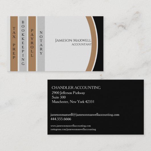 会計士CPA II 名刺 (正面/裏面)