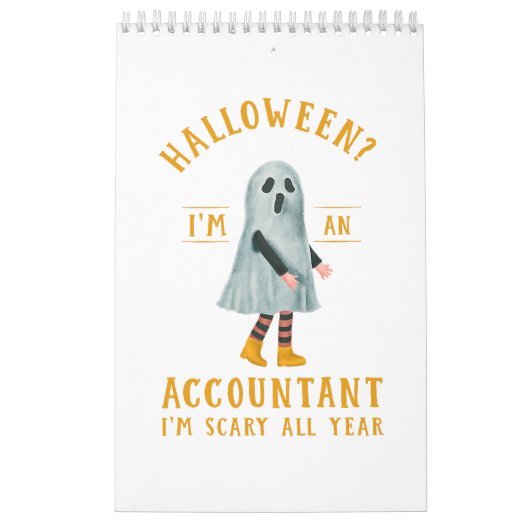 会計士I_m怖い一年中CPAハロウィンアカウント カレンダー (カバー)